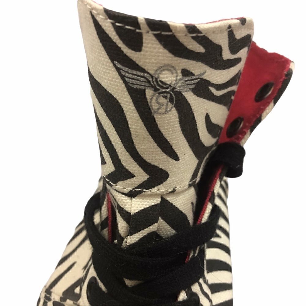 Men’s Creative Recreation Zebra Hi-tops - Picture 7 of 8